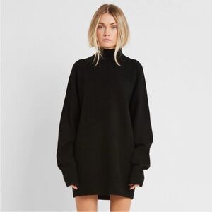Black Turtleneck Mini Dress